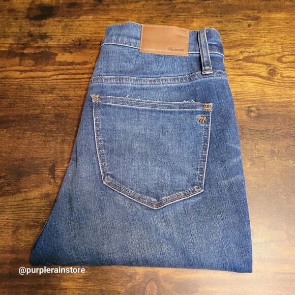 Madewell Jeans 28 Button Fly Skinny 10" High Rise Rosecliff Wash H6319 Stretch - Picture 3 of 13